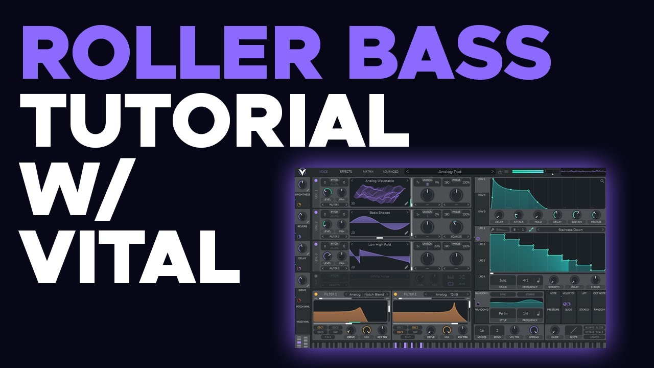 Как сделать ROLLER BASS в Vital (ПРЕДВАРИТЕЛЬНЫЙ НАБОР ВКЛЮЧЕН)