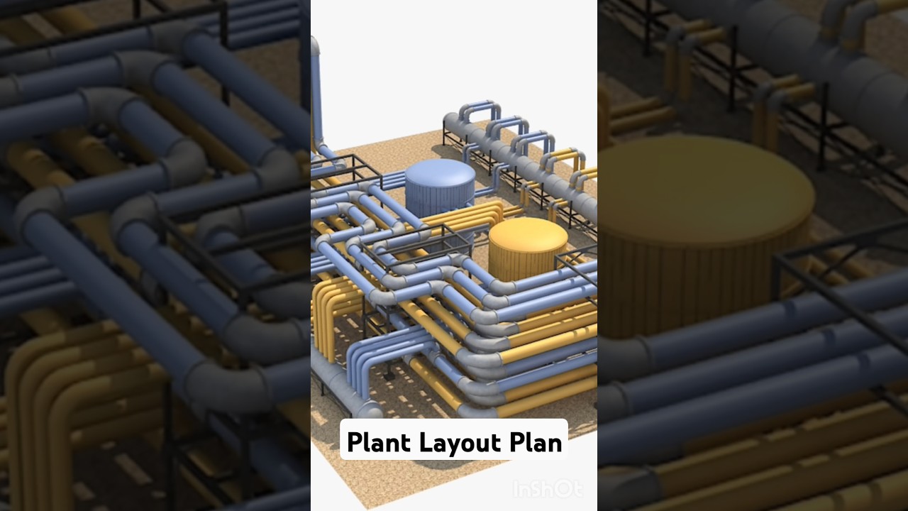 Piping Layout Plan In Cad| #viral | #shorts | #youtubeshorts | #autocad | #3ddesign | #plant | #cad