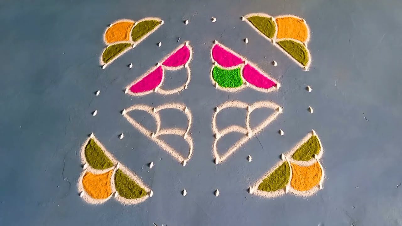 Very simple ugadi🌺 festival special beautiful rangoli🌺 easy rangoli design