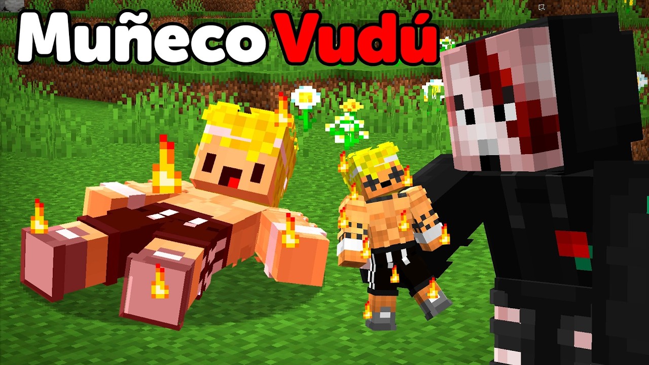 Enga&ntilde;&eacute; a Mi Amigo con Mu&ntilde;eco Vud&uacute; en Minecraft