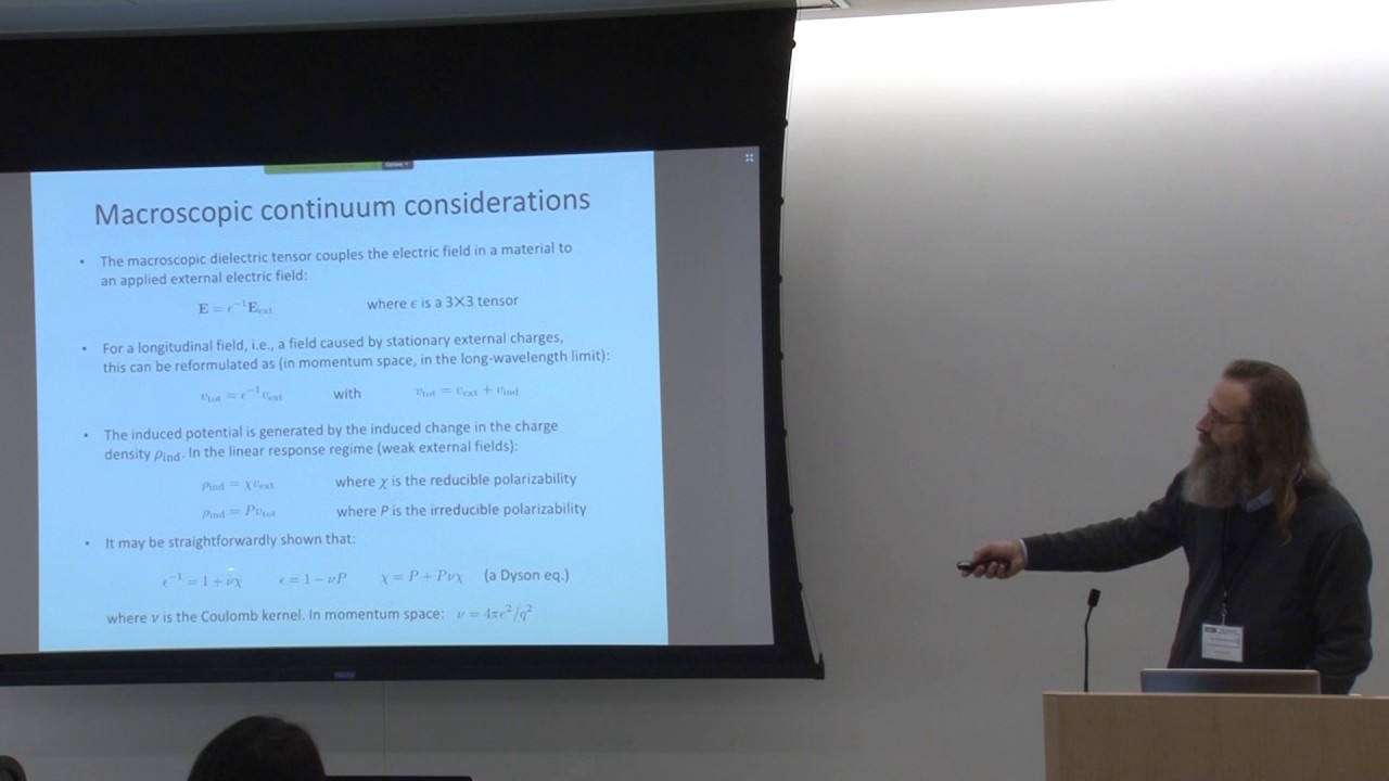 VASP Workshop at NERSC: Dielectric Response