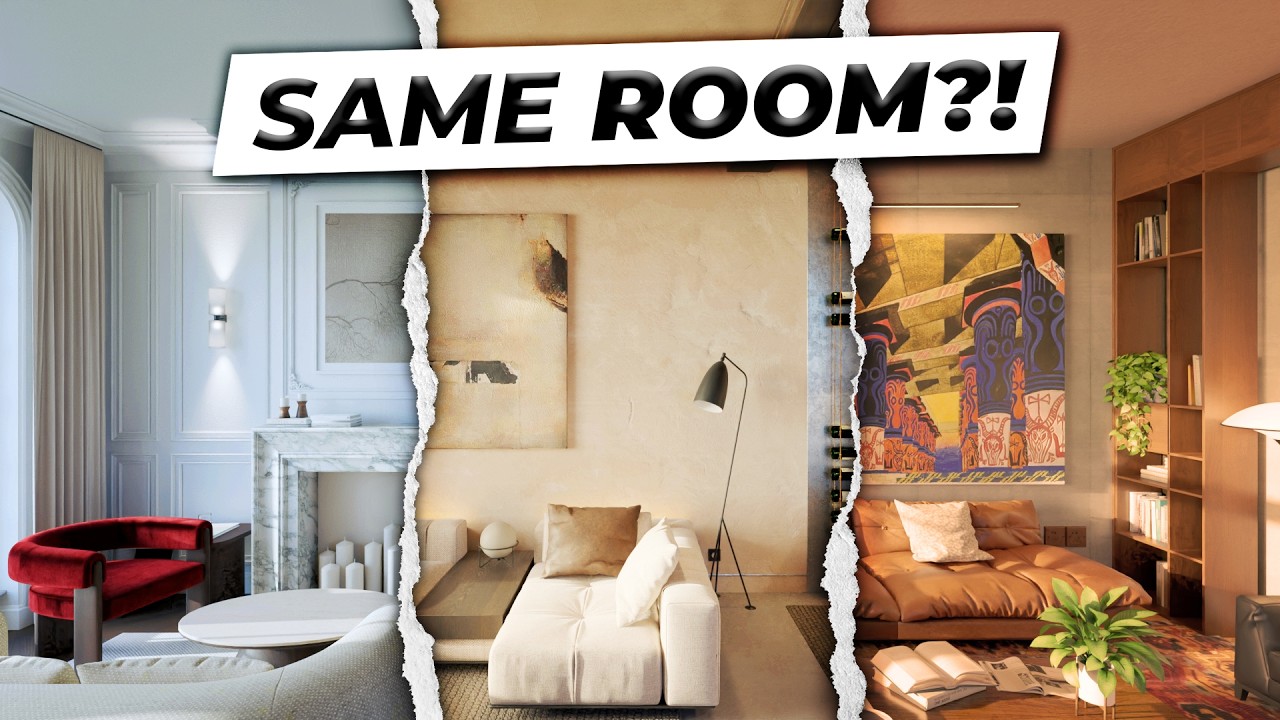 I Designed 1 Room in 3 Completely Different Styles