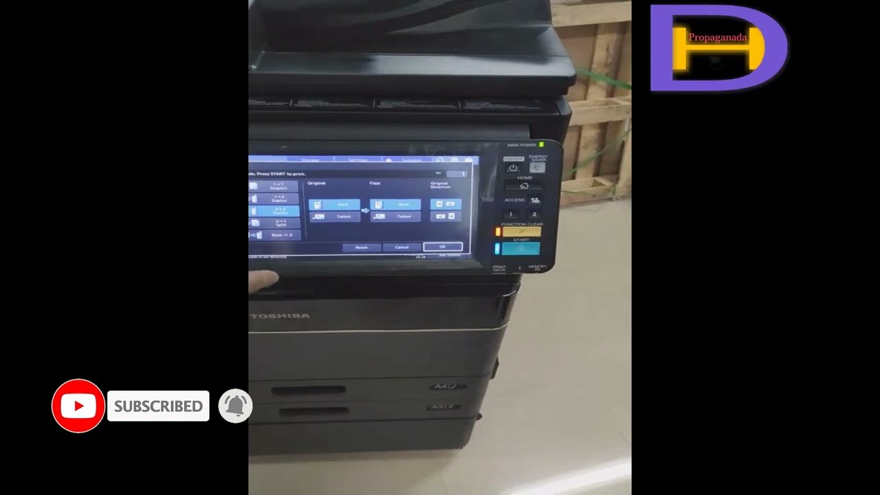 شرح تفصيلى لماكينة التصوير  Toshiba Studio 3018A👌👌 …الحلقة 3