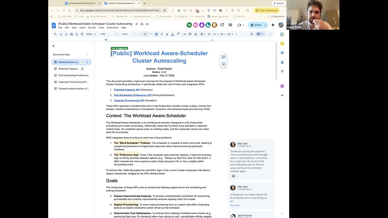 SIG Scheduling Meeting for 2026-02-19