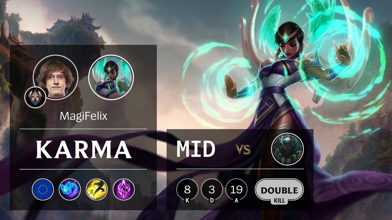 Karma Mid vs Pyke - EUW Challenger Patch 9.12