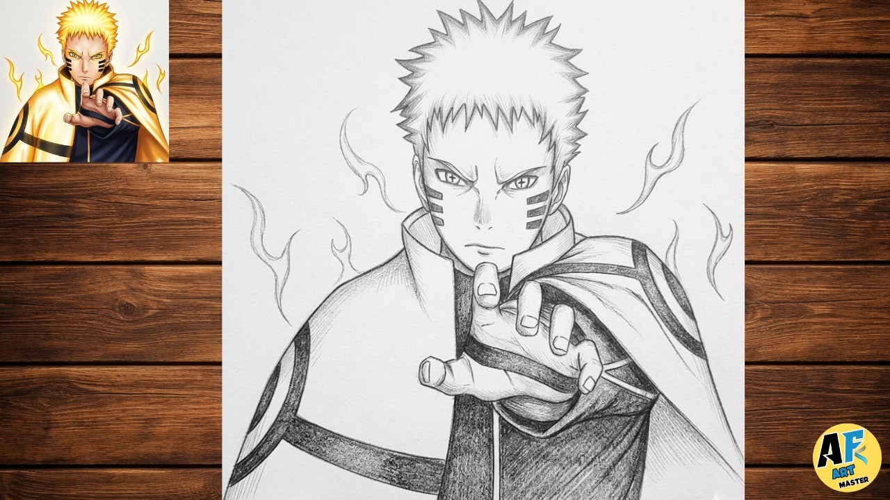 How to Draw Naruto | Anime Sketch from Naruto Shippuden | Easy Pencil Drawing for Beginners