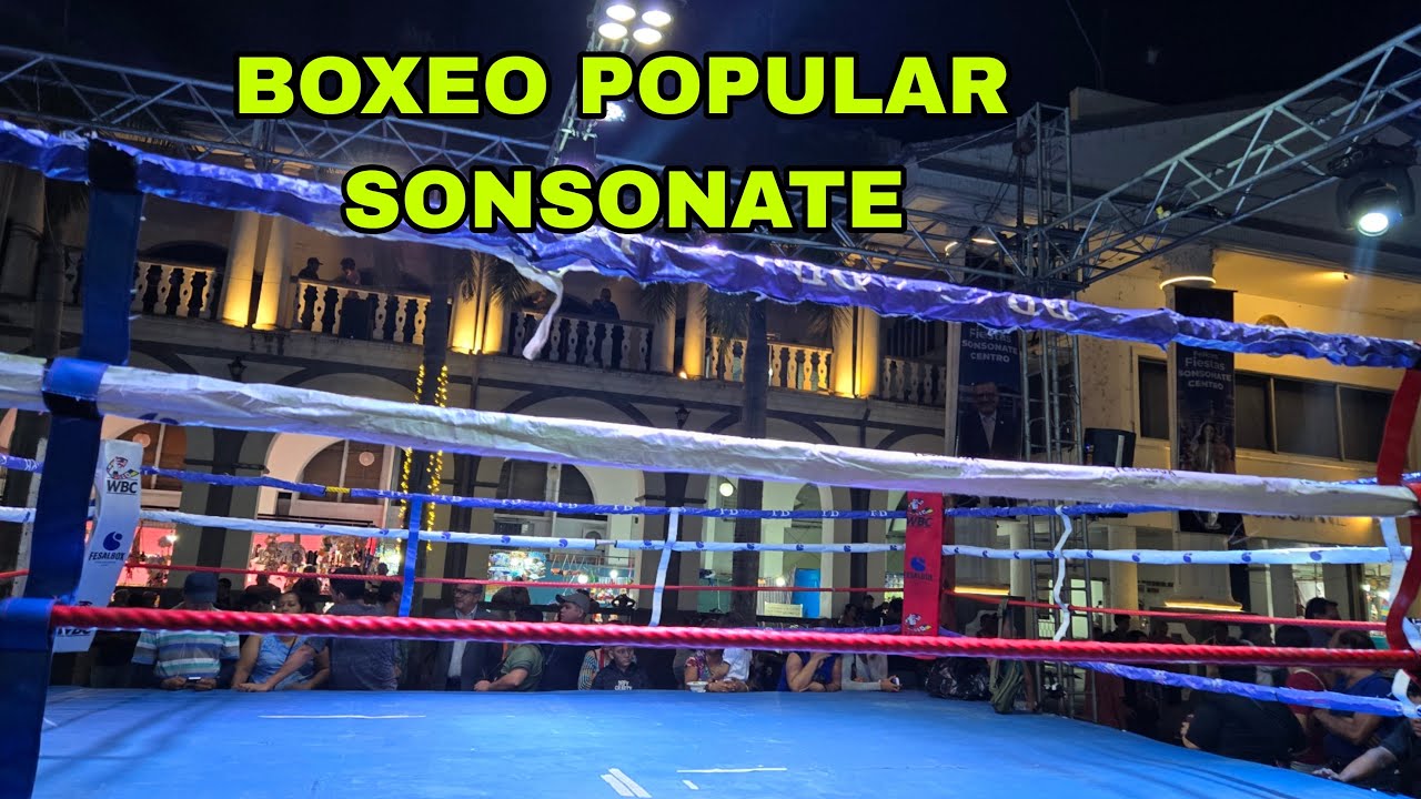 Boxeo popular en Sonsonate, primera noche de 🥊