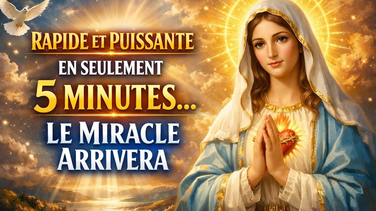 ⚡ PRIÈRE FLASH à MARIE Qui Agit en 5 MINUTES...pour une RÉPONSE RAPIDE du CIEL ! 💪