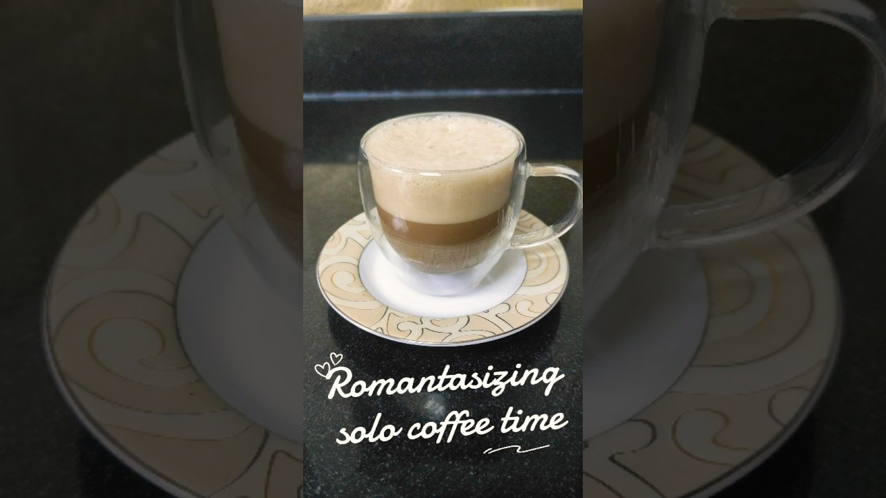Romanticizing solo coffee time 