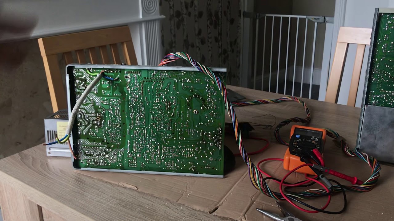 How to test the HOT ( horizontal output transistor ) using a multimeter on a HANTAREX POLO Monitor