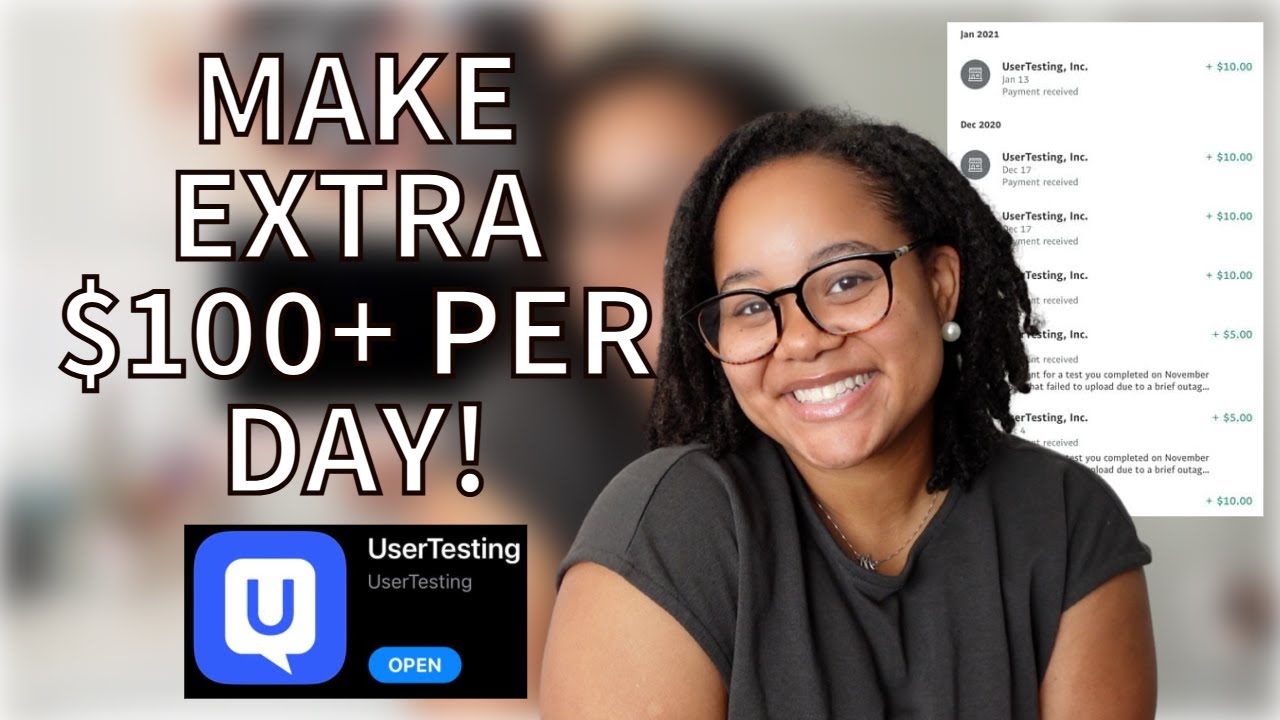 Make Over $100/ Day with this EASY Side Hustle 2021 | UserTesting Tutorial | Raven Jayy
