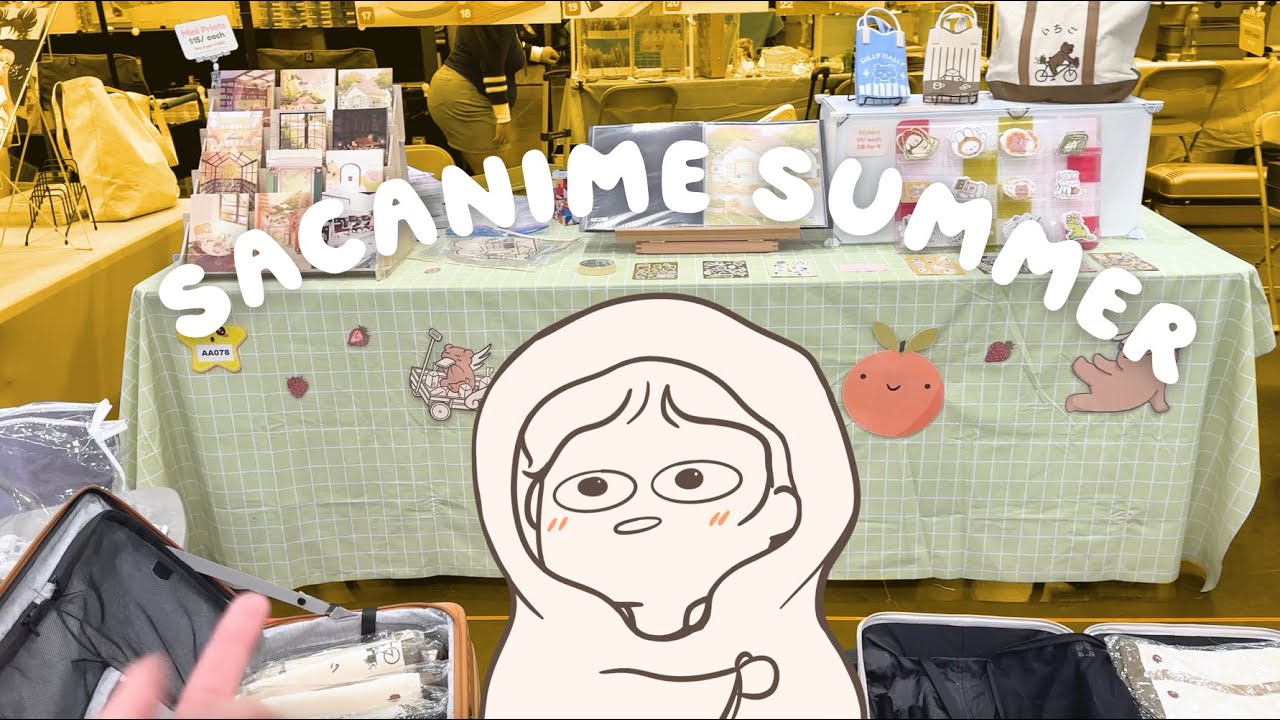 SacAnime Summer Artist Alley Vlog 2025 ✿ (I ded)