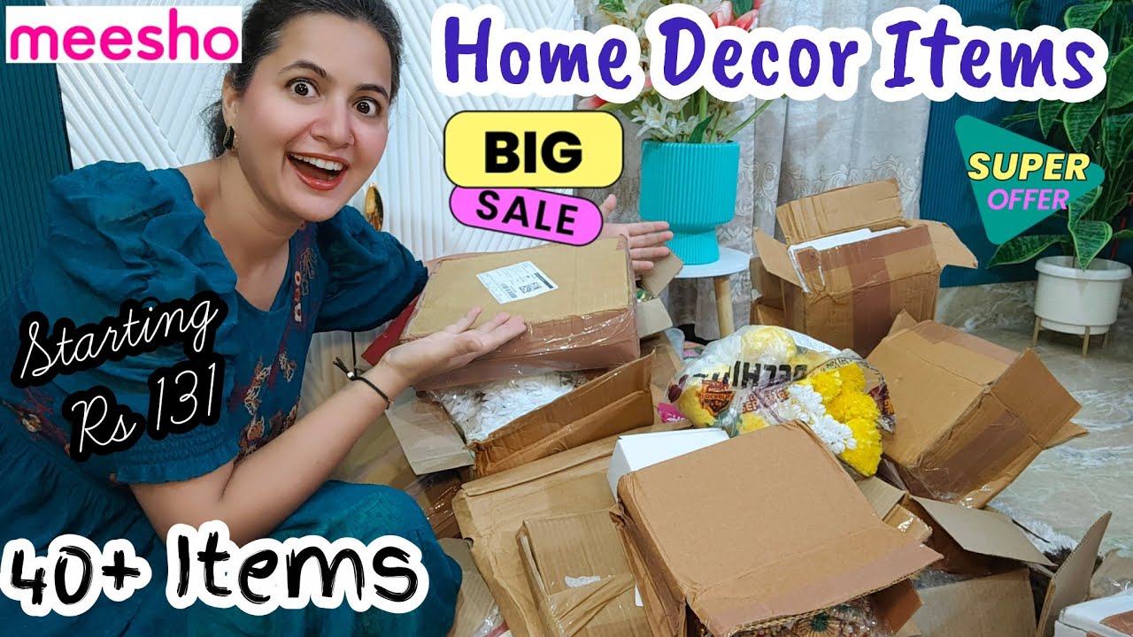 *40+ Items* Meesho Home Decor Items | Home Decor, Home Essential Items | Neema's Talk