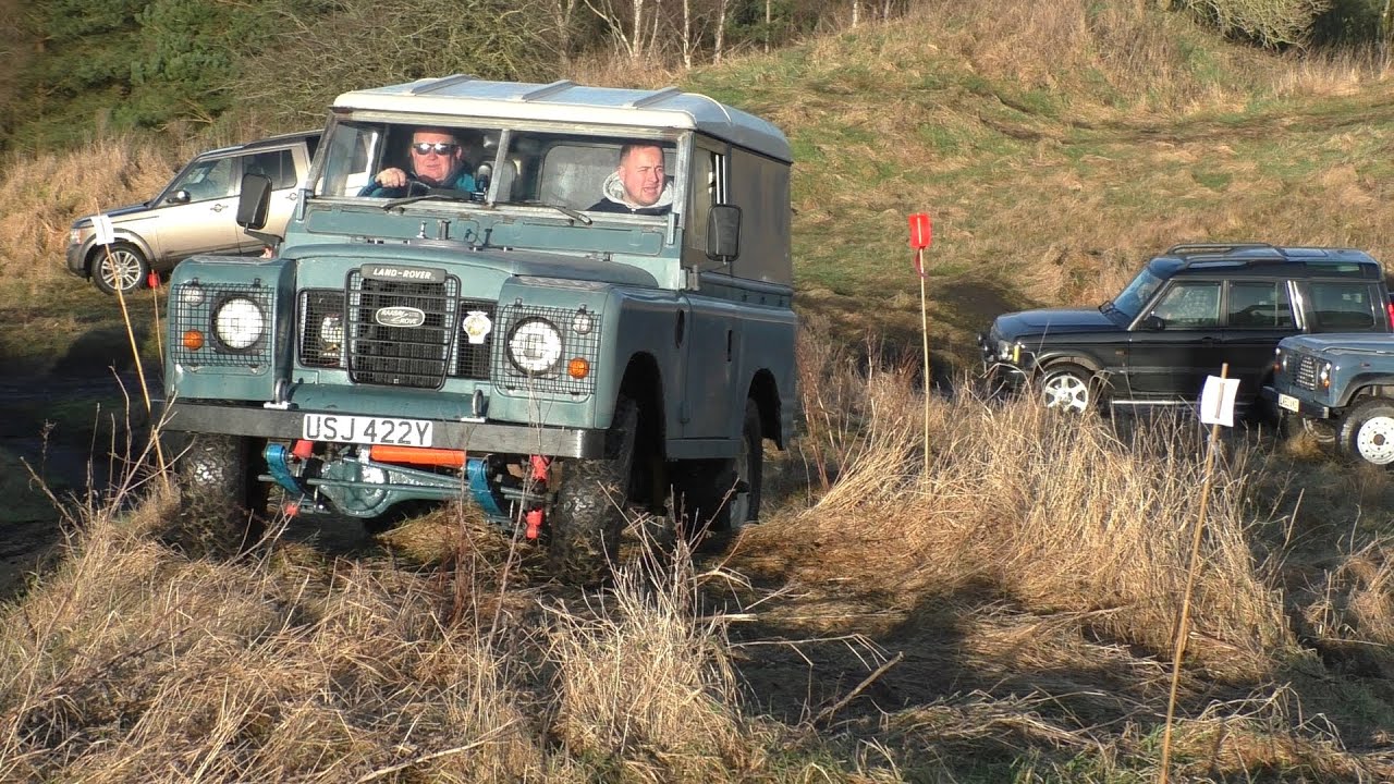 Scottish Land Rover Owners Club Cane Top Trial Talk 2 Off Road 4x4 Classics and others