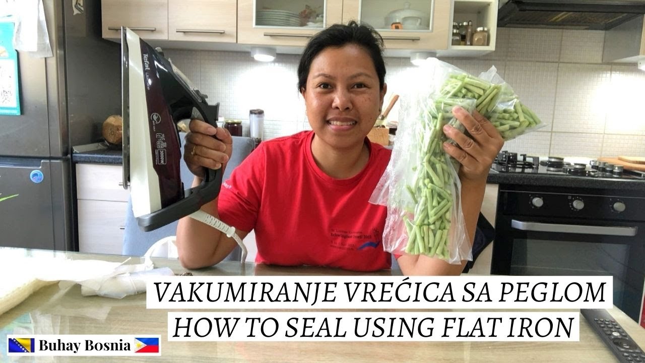 Kako zapečatiti povrće pomoću pegle | How to seal vegetable using flat iron DIY