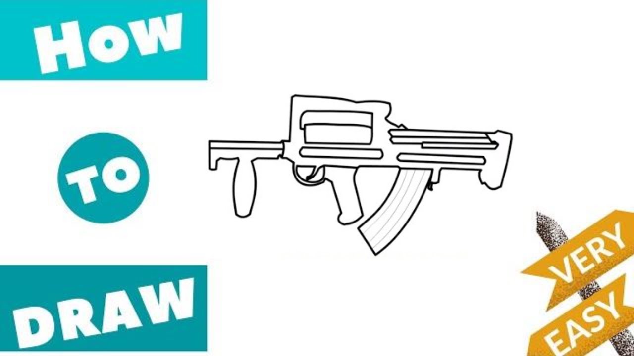 How to Draw a Groza Gun| PUBG And FreeFire#grozagun