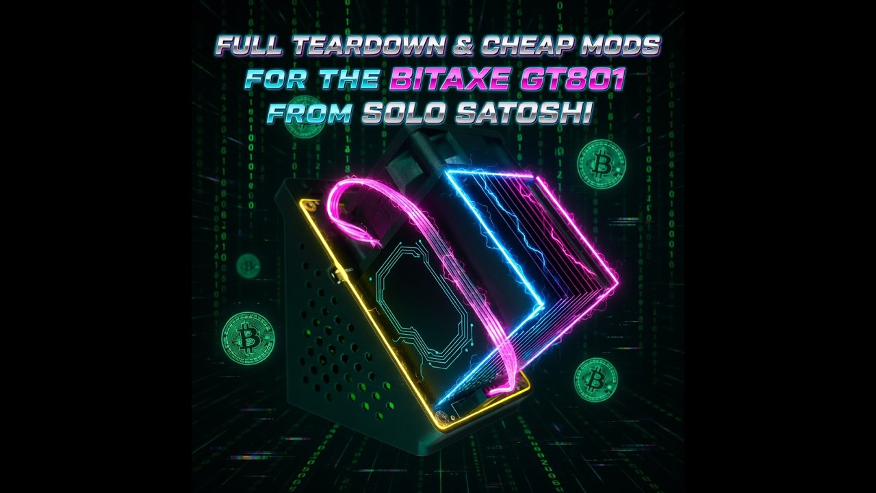 Full Teardown Down And Cheap Mods For The Bitaxe GT801 From Solo Satoshi