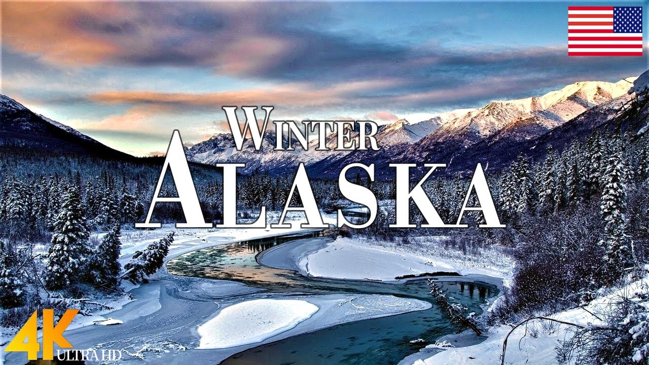 Winter Alaska 4K Ultra HD &bull; Stunning Footage Alaska, Scenic Relaxation Film with Calming Music.