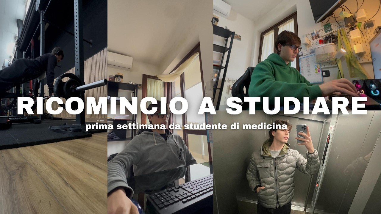 RICOMINCIO A STUDIARE (prima settimana da medstudent) study vlog || medschool diaries