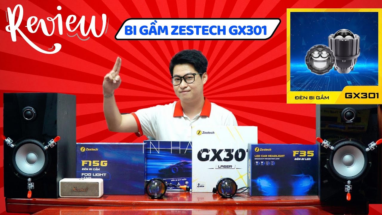 Review bộ đèn bi gầm Zestech GX301, Bi gầm 3 màu | 3000k - 4300k - 6000k | Độ đèn ô tô | FixAuto