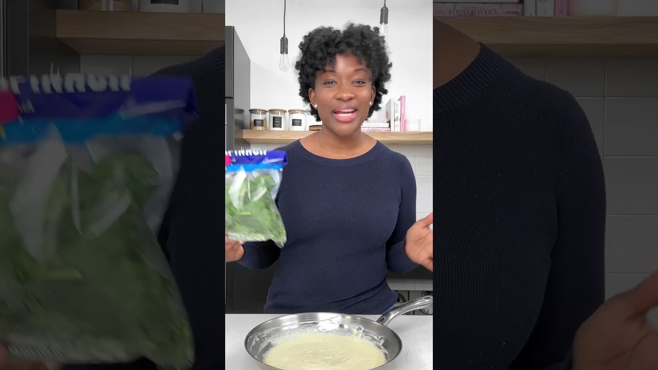 How to freeze fresh spinach #budgetbytes #short