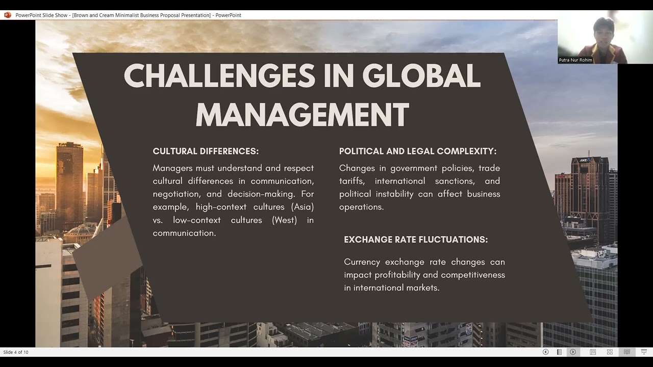 Managing in a Global Business Environment