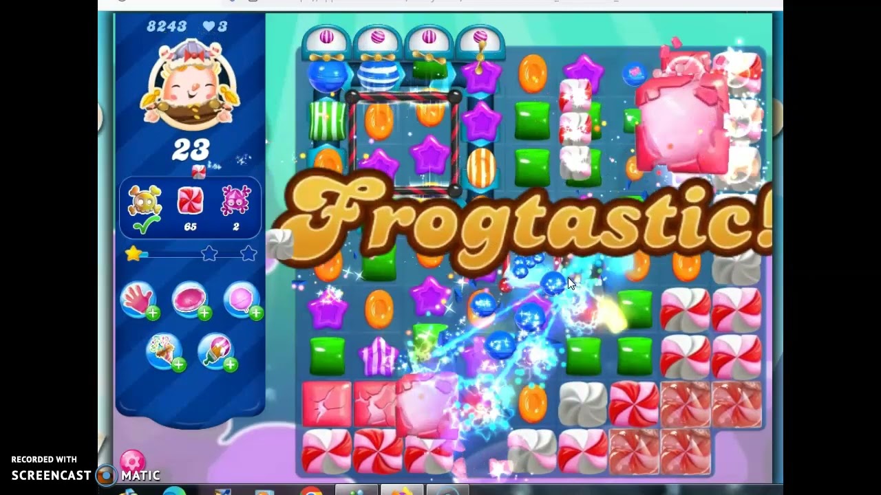 Candy Crush Saga Level 8243 No Boosters 10 Gold Bars
