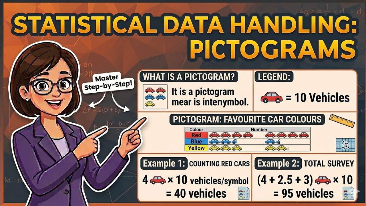 Statistical Data Handling | V#1 | Intro | Pictograms | Ex 13A from D1 | Chapter 13