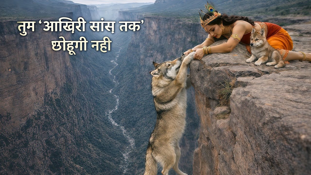 Life Million Years Ago | When a Girl Risked Everything to Save a Wolf from the Cliff of Death