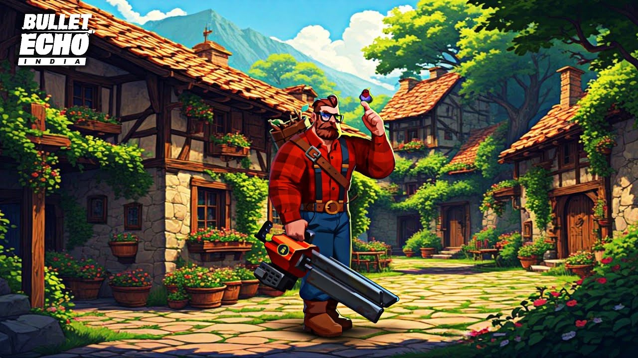 LUMBERJACK DRAGOON SKIN AND DIVINE GAMEPLAY IN BULLET ECHO INDIA