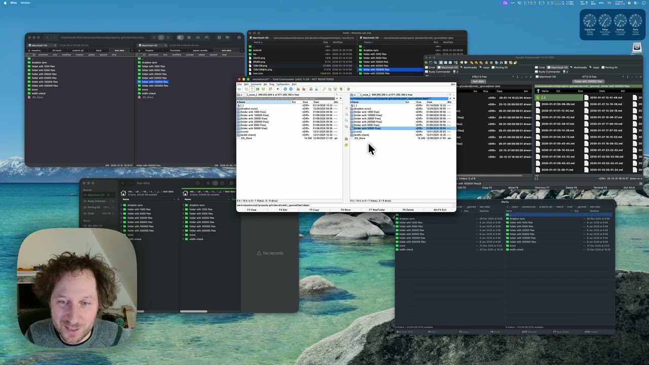 Comparing Cmdr with other macOS file managers