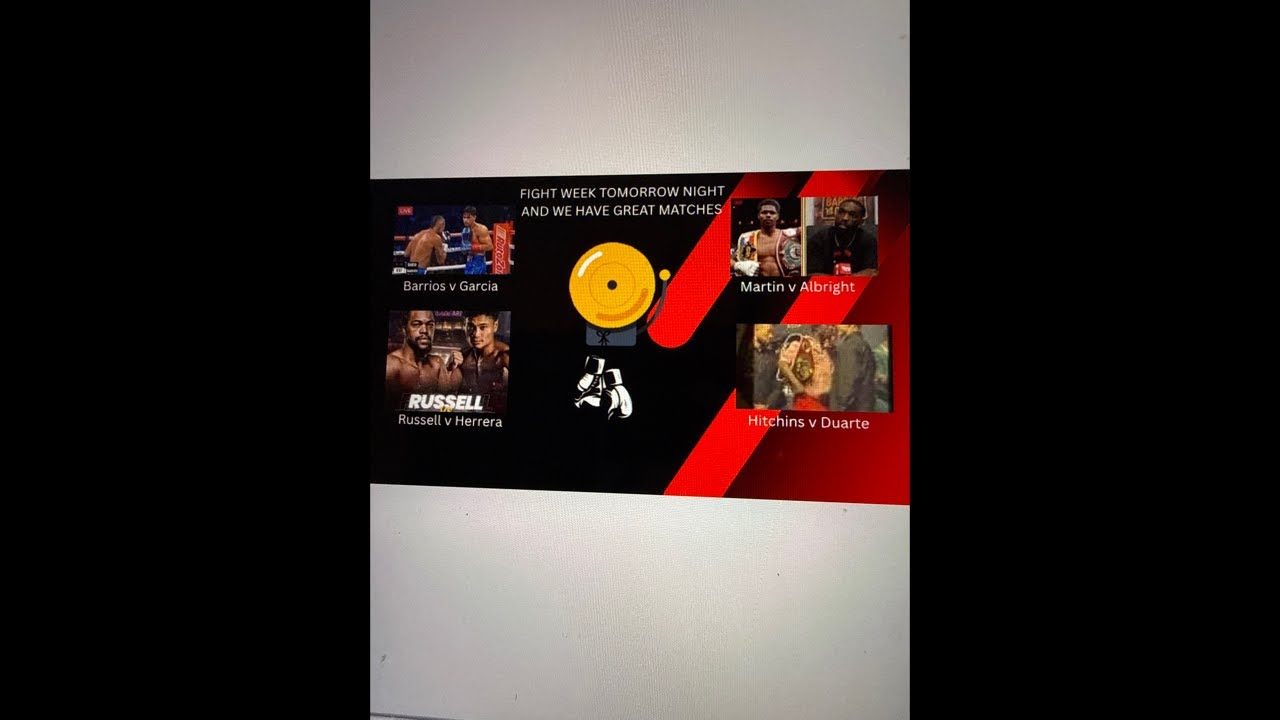 Huge championship fights main event Barrios v Garcia with a great undercard!