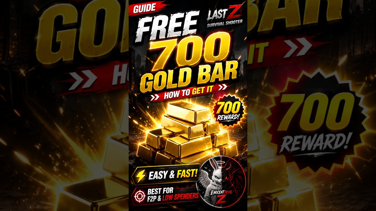 Last Z: How to Get FREE 700 Gold Bars! 💰 Easy F2P Guide