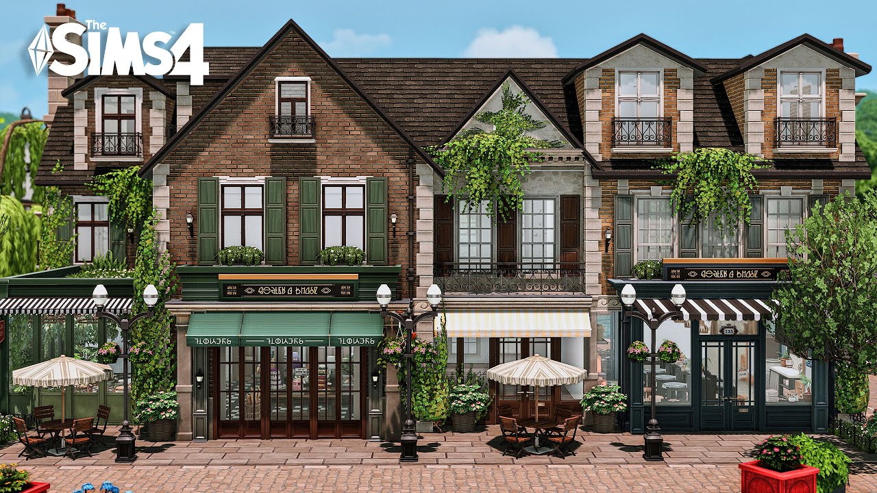 Foxburrow Lane [ Bakery, Cafe, & Pottery Studio ] || The Sims 4: Speed Build