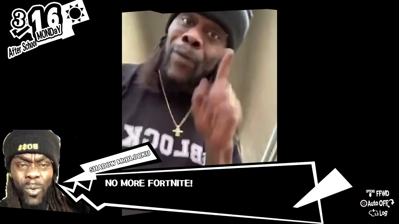 mrblocku becomes a Persona 5 boss
