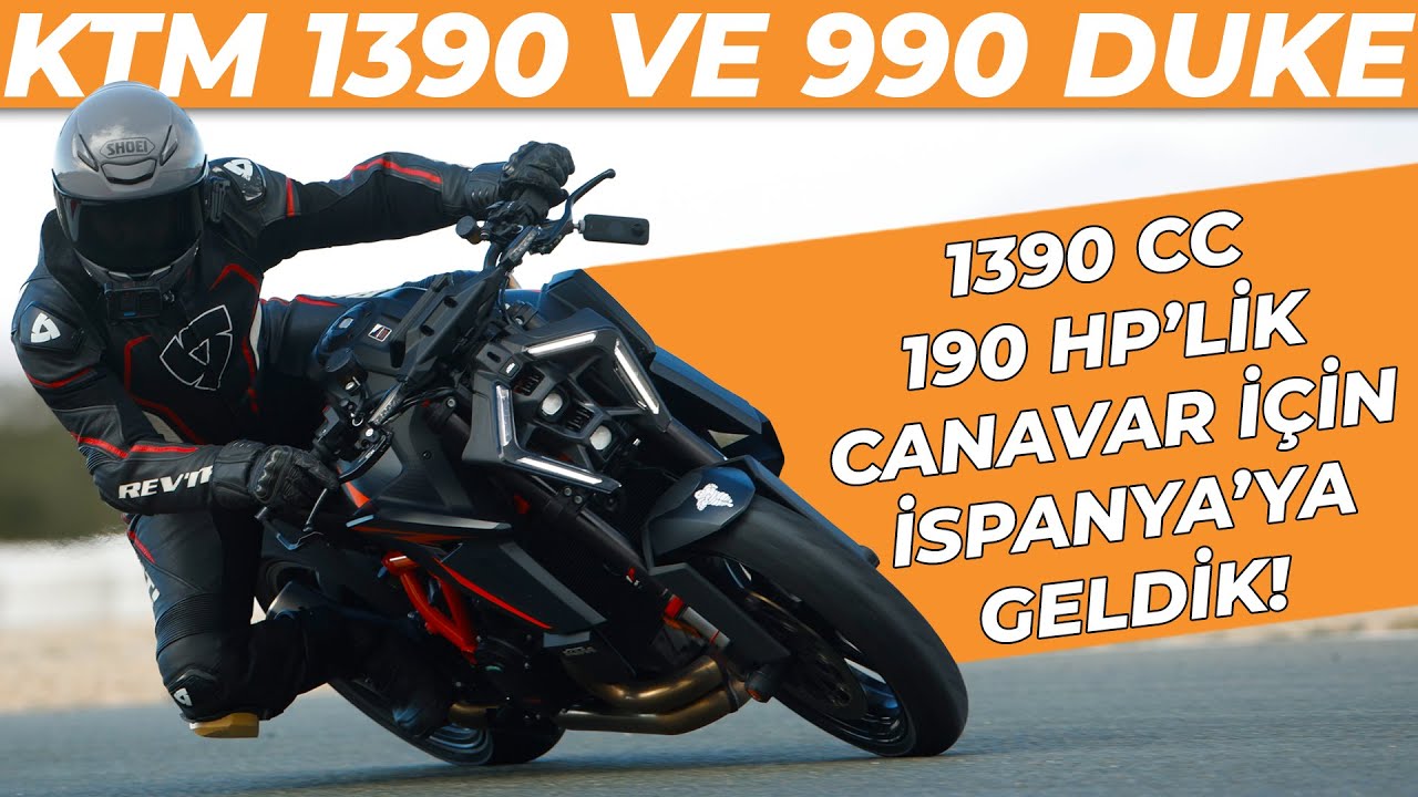 KTM 1390 Super Duke R | KTM 990 Duke | İspanya İlk S&uuml;r&uuml;ş İnceleme!