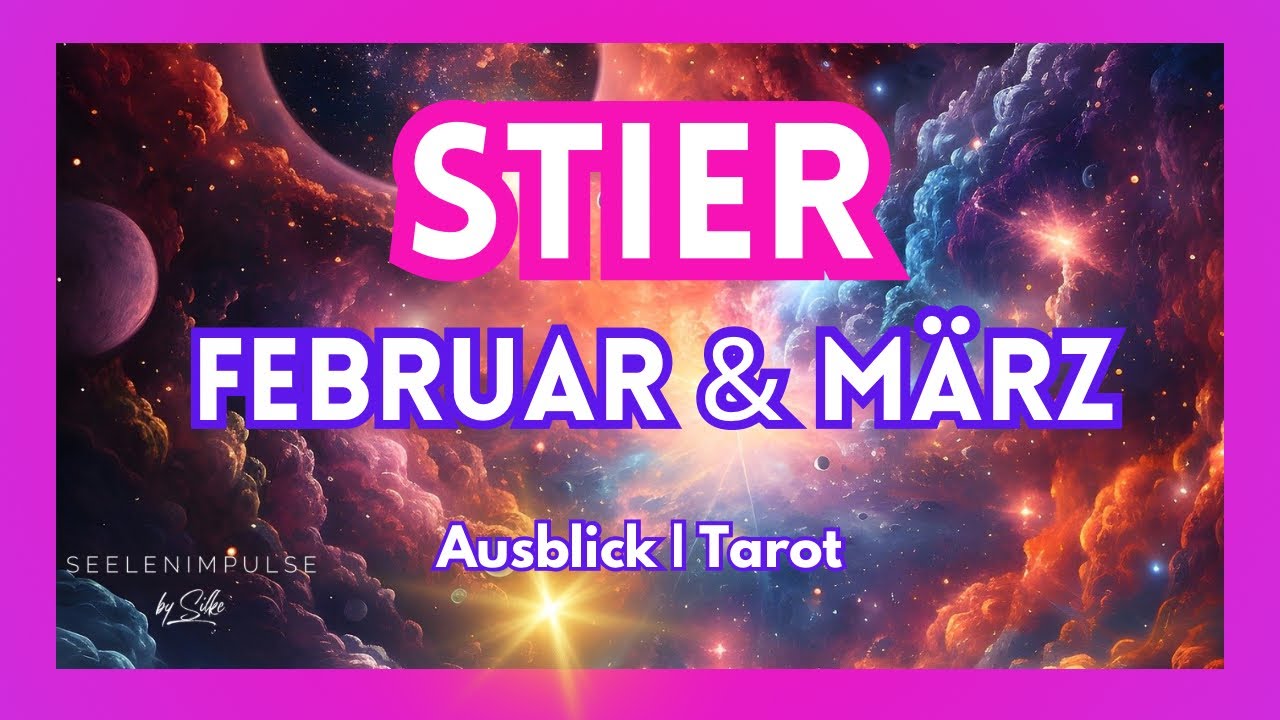 STIER♉️ Neubeginn‼️Probleme lösen sich.... 