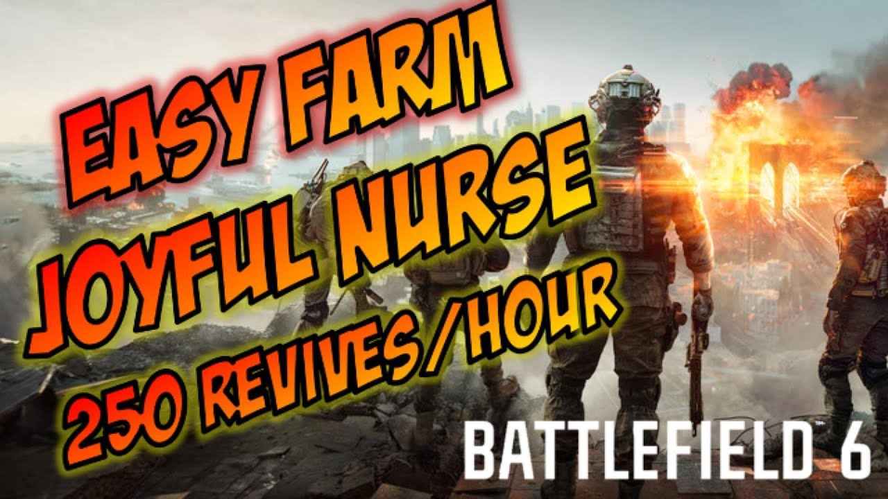 (PATCHED 11/11/2025) Battlefield 6 - EASY FARM Joyful Nurse trophy / achievement (1996 Revives)