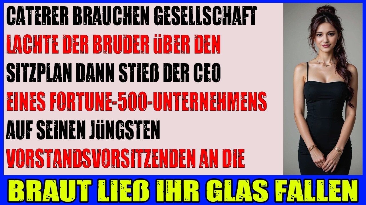 Beim Hochzeitsdinner stand auf meinem Platz Personal bis der CEO sprach