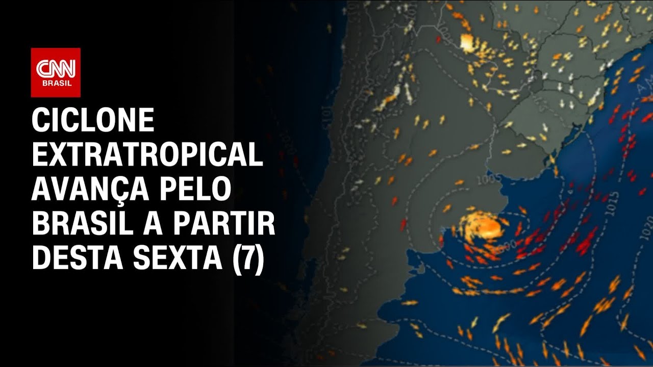 Clima: Ciclone extratropical pode provocar ventos de at&eacute; 100 km/h | CNN PRIME TIME