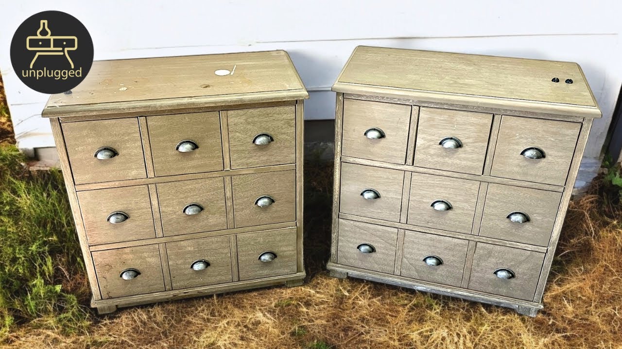 Custom APOTHECARY cabinet makeover - ASMR Style Furniture Refinishing