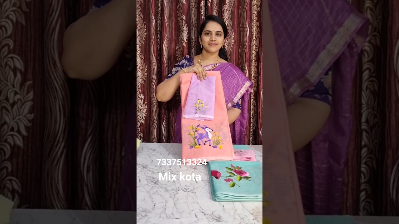 mix kota embroidery#1200/-#kota sarees#dakshi collections
