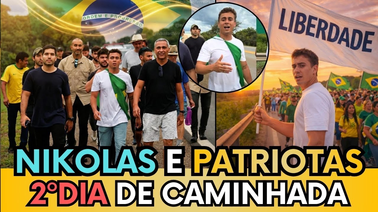 🚨NIKOLAS, GAYER E PATRIOTAS NO 2º DE CAMINHADA PELA LIBERDADE - MANIFESTAÇÃO ACORDA BRASIL