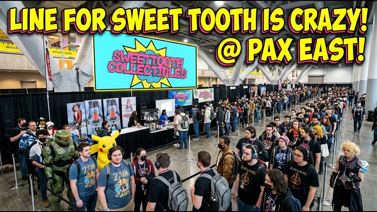 Line for Sweet Tooth Collectibles at Pax East 