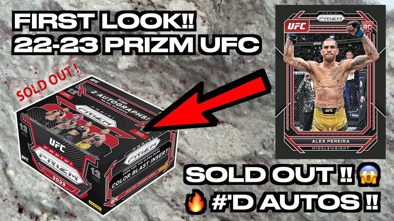 FIRST LOOK!! 2023 PRIZM UFC HOBBY BOX!! CHAMPION #'D AUTO & GOLD /10 🔥🔥