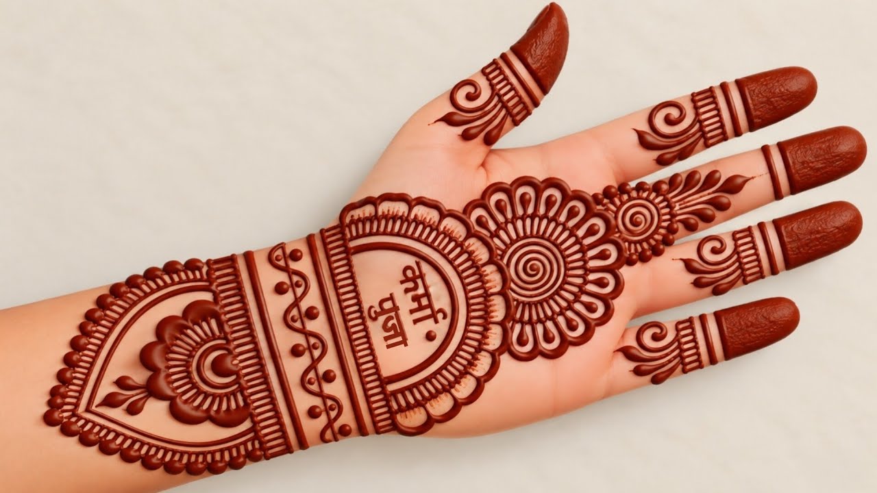 Karma Special Mehndi Design 2026। Simple Mehndi Designs। Front Hand Mehndi Design। Mehndi Design 