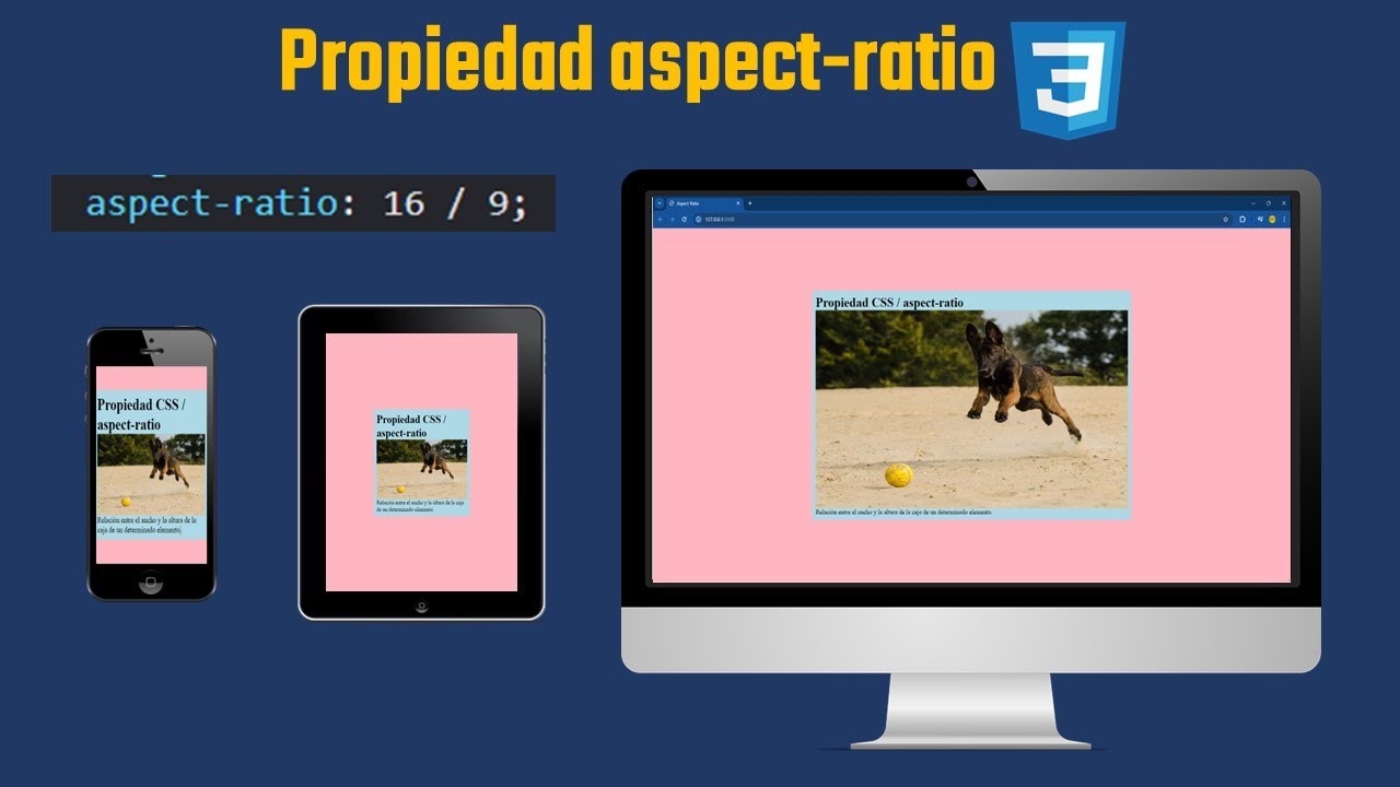 Qué es y cómo funciona la propiedad aspect-ratio en CSS3