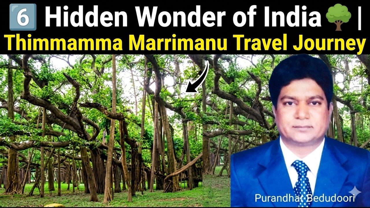 6️⃣ Hidden Wonder of India 🌳  Thimmamma Marrimanu Tourism