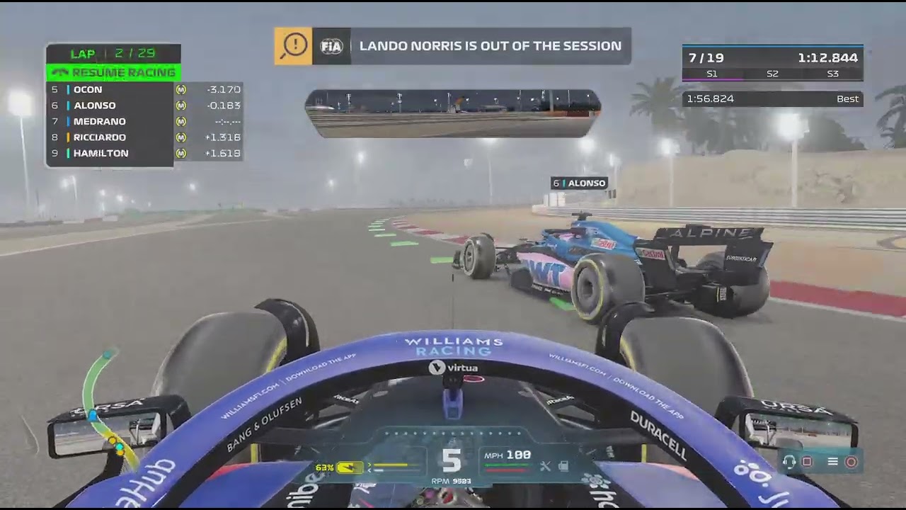F1 22 racing