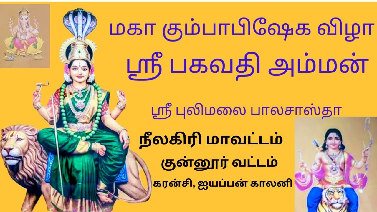 மகா கும்பாபிஷேக விழா குன்னூர் கரன்சி  ஐயப்பன் நகரில் நடைபெற்றது #tamil  #trending  #viral #coonoor